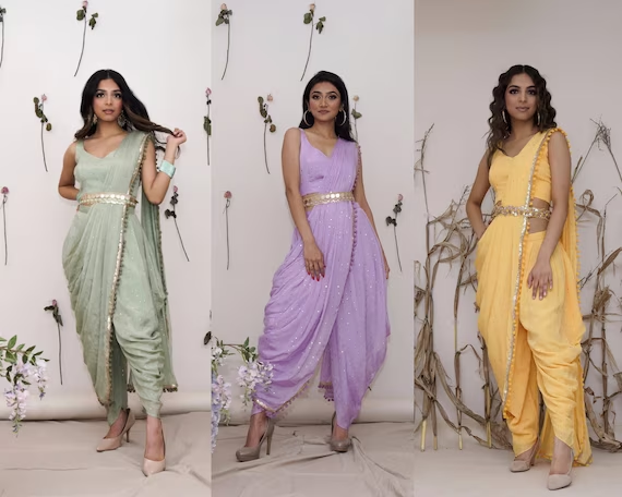 5. Contemporary Saree Drapes