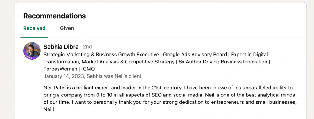 Highlight skills and build credibility