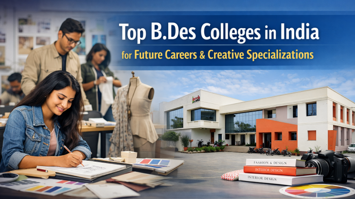 Top B.Des Colleges in India for Future Careers & Creative Specializations