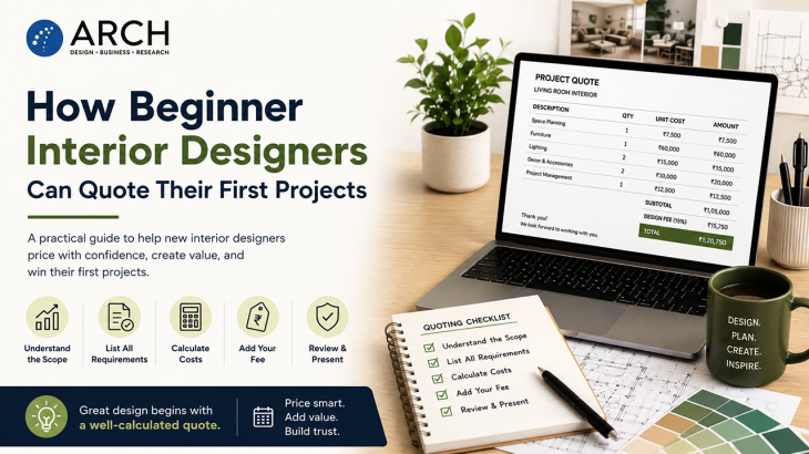 How Beginner Interior Designers Can Quote Their First Projects