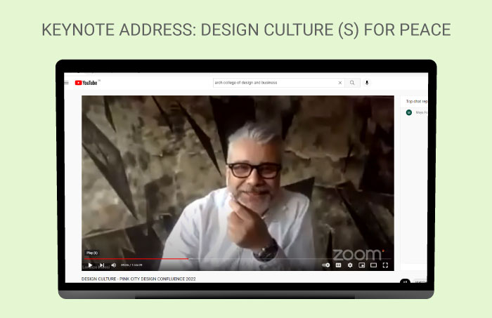 Keynote address on Design Culture (S) for Peace