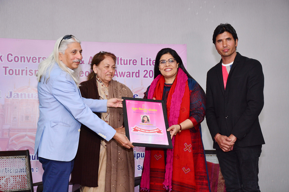 Ms.Archana Surana honoured by Shubh Vichar Sansthan