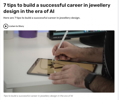 India Today : 7 tips to build a successful career in jewellery design - Archana Surana, Founder & Director, ARCH College 