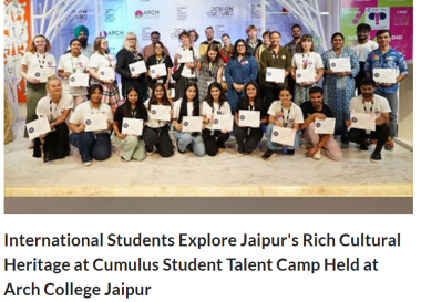 US World Today : Jaipur's Rich Cultural Heritage explored by  International Student at Student Talent Camp 