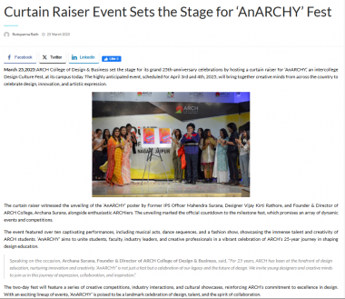 Curtain Raiser Event Sets the Stage for 'AnARCHY' Fest